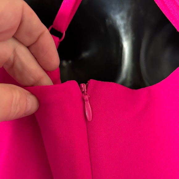 RACHEL Rachel Roy Vibrant Pink Midi Dress - Picture 7 of 11